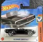 Hot Wheels Speelgoedauto '69 Camaro Junior 1:64 Geel/zwart