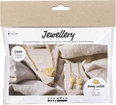 Creativ Company Mini Hobbyset Bijoux et boucles d' Boucles d'oreilles en calcite de miel
