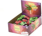 T-rex dino handpoppen 12cm. 3+