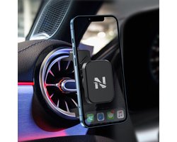 Nezr® Telefoonhouders auto - Geschikt voor Mercedes, Audi, Mini Cooper en meer - Gsm houder auto - Magnetisch - Telefoonhouder voor ronde ventilatierooster - Mercedes accessoires - Universeel - 360 graden rotatie