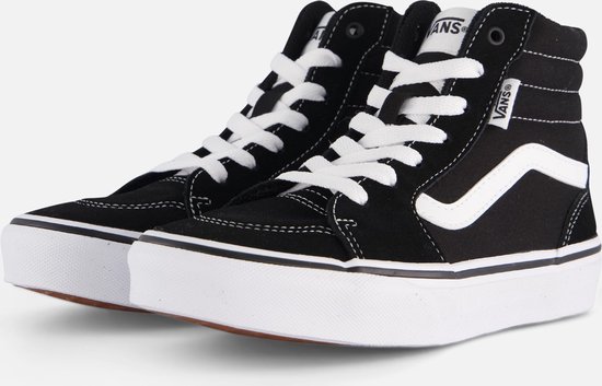 VANS YT Filmore Hi (SUEDE/CANVAS)BLACK/WHITE -Maat 33