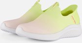 "Skechers Ultra Flex 3.0 - Chaussures à enfiler Beauty Blend pour femmes - Jaune; Rose - Taille 39"