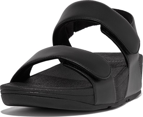 Fitflop Sandaal Lulu Adjustable Leather Back-Strap Sandals Zwart