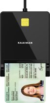 Kaaiman® eID Card Reader Speed ​​​​- eID Card Reader België - Super Rapide - Lecteur de carte eID - USB A - eID Card Reader - EID Card Reader carte d'identité - Lecteur de carte d'identité - Lecteur d'identité - Windows/Mac - Plug&Play - Universel