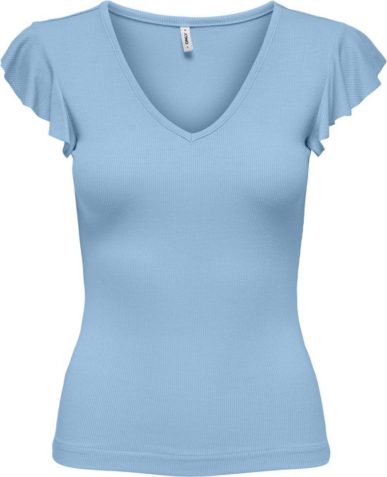 Only T-shirt Onlbelia Cap Sleeve Top Jrs Noos 15227187 Clear Sky Dames Maat - XL