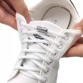 Lace Force® Elastische veters zonder strikken - Wit - schoenveters