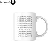 EssaPrints Mok - Programming Mok - Programming Mug - Coding Mok - IT Mok - Cadeau Mok - Moederdagscadeau - Verjaardagscadeau - Koffiemok - Coffee Mug - Mug - Gift Mug - Kerstcadeau