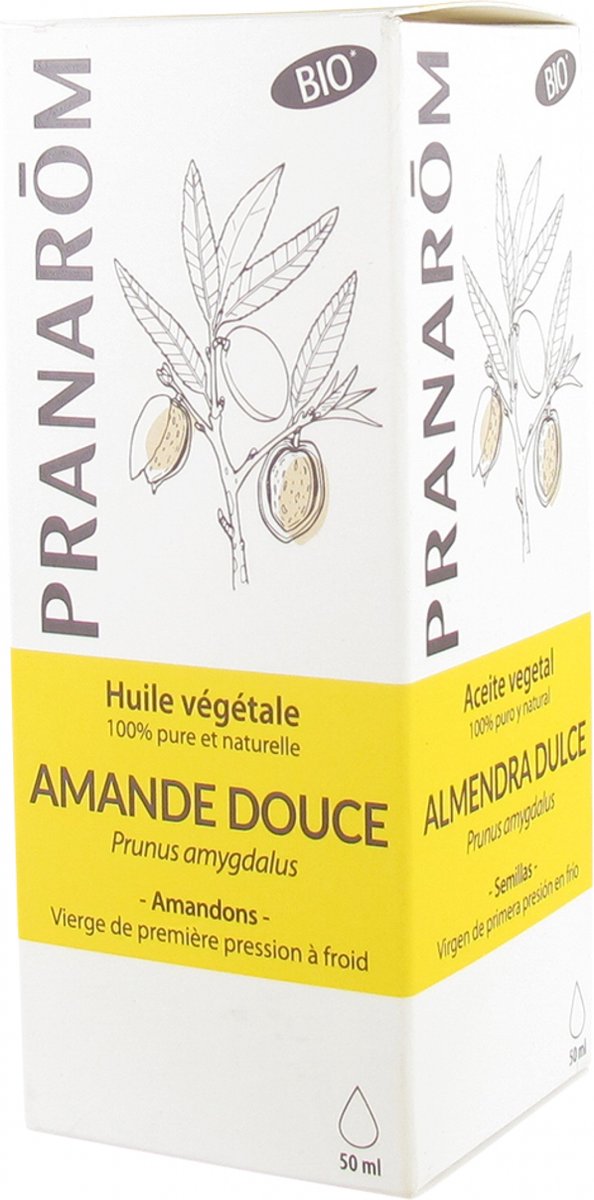 Goedkoopste Zachte Amandel Bio Plant.olie 50ml Pranarom