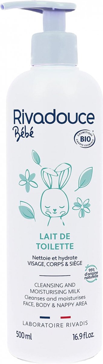 Goedkoopste Rivadouce Bébé Biologische Reinigingsmelk 500 ml