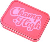 Champ High Storage Tin Warm Pink - Boîte de rangement en métal - Boîte en fer blanc - 11,2x8,3cm