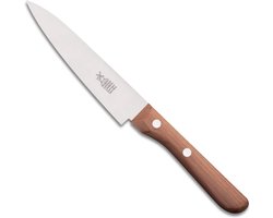 Robert Herder Universeelmes – Petty Omnivore – Carbonstaal – Middenspits – Lemmet 13 cm – Heft Kersenhout