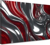 Abstract expressionisme schilderij - Modern portret - Schilderij op canvas Woonkamer - Schilderijen op canvas industrieel - Canvas schilderijen woonkamer - Wanddecoratie 90x60 cm