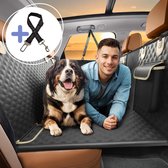 Pawmates Luxe Hondendeken Auto Achterbank en Kofferbak- Inclusief veiligheidsriem - Autodeken met Achterbankverlenger - Beschermhoes Auto Hond - Hondenkleed auto achterbank