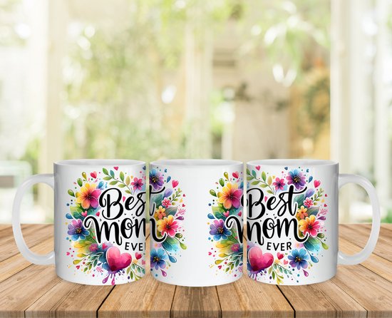 Tasse à café meilleure maman de tous les temps 2 textes sympas fête des mères