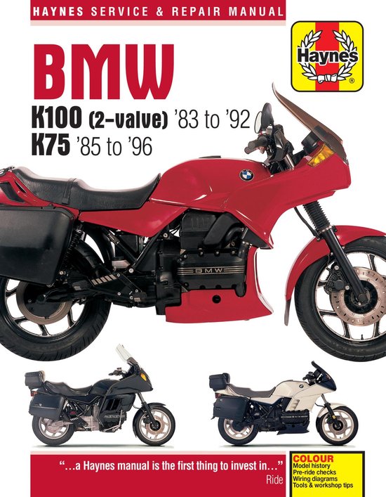 BMW K100 & 75 8 VALVE 83 97 - cover