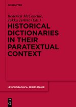 Lexicographica. Series Maior153- Historical Dictionaries in their Paratextual Context