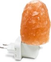 Nachtlampje - Zoutlamp - Himalaya Zoutlamp - Vuurrots - Roze Inclusief stopcontact stekker en gratis Calex lampje 10 watt, CE Keurmerk.