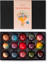 Moederdag Bonbons - 15 Chocolade Bonbons - Chocolade Cadeau - Ambachtelijke Bonbons - Moederdag Cadeautje - Luxe Verpakking