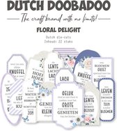 Dutch Doobadoo Floral Delight Dutch die-cuts 22st labels (NL) 474.007.033 (04-24)