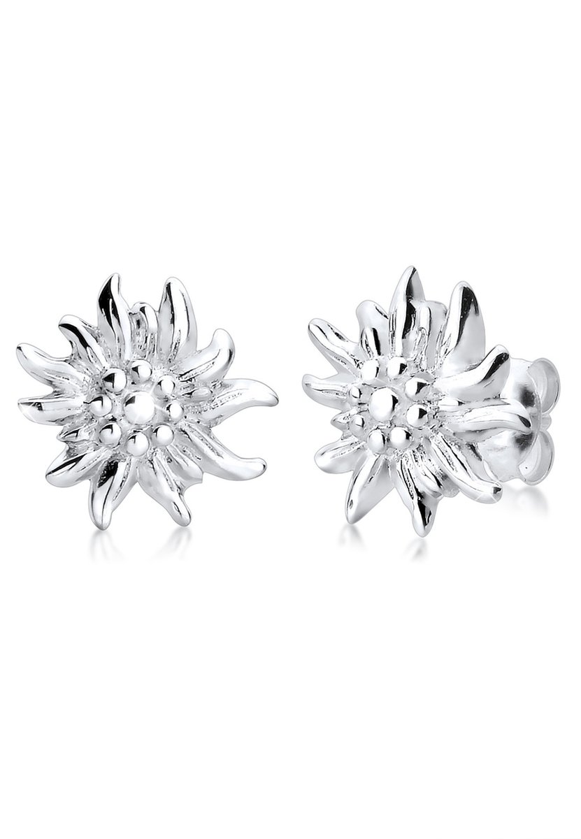 Elli - Oorbellen - Dames Oorsteker Edelweiss Traditioneel in 925 Sterling Zilver - Dames
