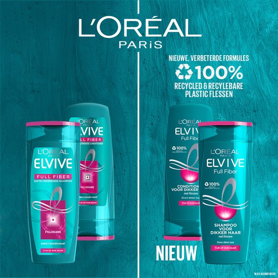 L'Oréal Paris Elvive Full Fiber - Shampoo - Fijn of dun haar - 6 x 250ml - L’Oréal Paris