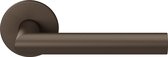 Deurkruk op rozet - Brons Kleur - RVS - GPF bouwbeslag - GPF115VRA1 Dark Blend L-haaks model 19mm 53x6mm