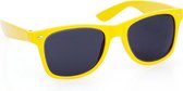 *** Hippe party zonnebril geel - volwassenen - Carnaval/verkleed - Feestbril - van Heble® ***