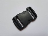 Fermeture à clic - fermeture à clip - gris foncé - 30 mm - bande passante