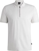 BOSS Palston slim fit heren polo - pique - wit - Maat: M