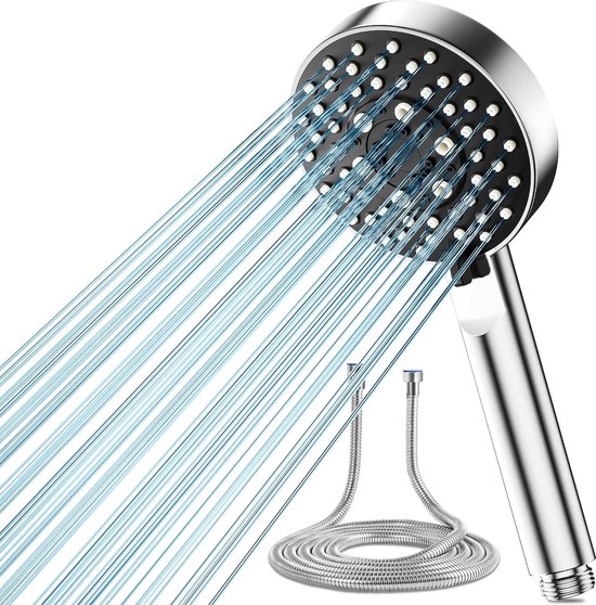 Douchekop waterbesparend - Douchekop - Douchekop zwart - Set 1