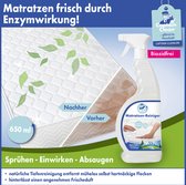 Matras opfrisser, Vlekkenspray EXTRA KRACHTIG voor alle Textielen, en Matras spray Dood huisstofmijt en overige bacteriën, 650 ML