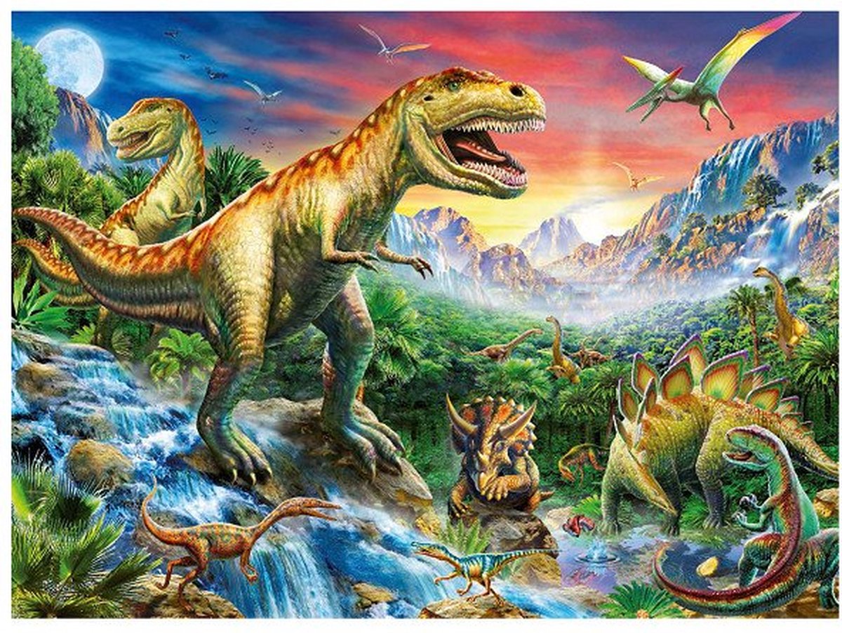 Ravensburger puzzel Bij de dinosaurussen - Legpuzzel - 100 stukjes — afbeelding 6