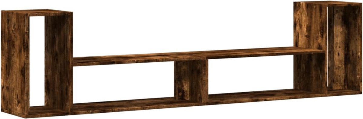 vidaXL - Tv-meubelen - 2 - st - 100x30x50 - cm - bewerkt - hout - gerookt - eikenkleurig