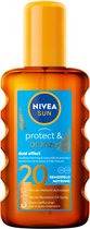 NIVEA SUN Protect & Bronze Beschermende Zonnebrand Olie Spray SPF 20 - Zonnespray - Zonbescherming - 200 ml
