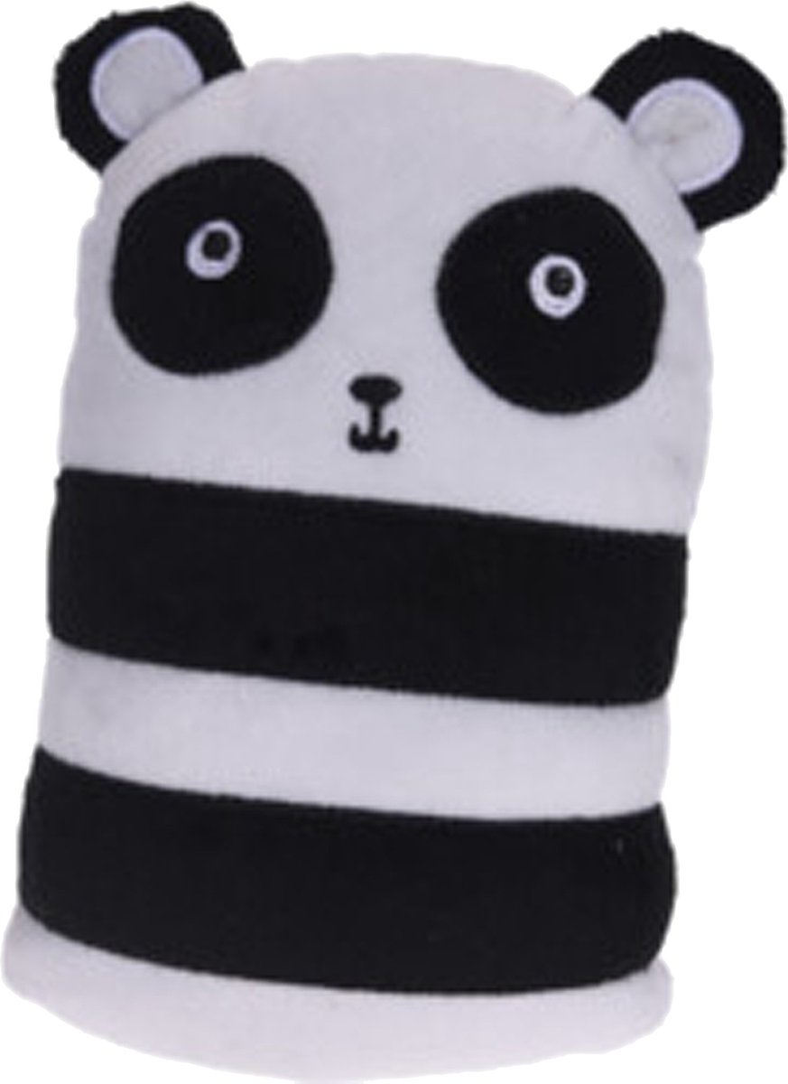 H&S Collection Deurstopper - panda - 15 x 9 x 20 cm - polyester - dieren thema deurstoppers