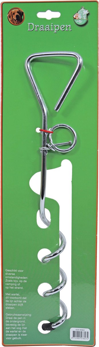 Boon Draaipen Glans Verzinkt 40cm