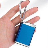 Draagbare Asbak Blauw – Sleutelhanger- Pocket Asbak - Mini Ashtray - Portable Asbakje - Metal