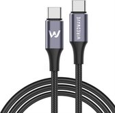 Wiredwave - Gevlochten Micro USB Gaming Snellader - 1 Meter Oplaadkabel - Nylon - USB C - eSports - oplader kabel - Gevlochten draad