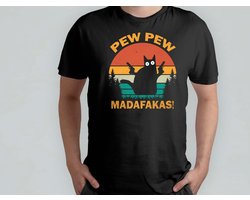 Pew Pew Madafakas - T Shirt - Cats - Gift - Cadeau - CatLovers - Meow - KittyLove - Katten - Kattenliefhebbers - Katjesliefde - Prrrfect - Tarot