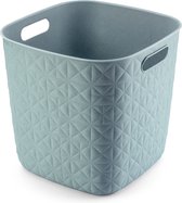 Curver Softex Panier de Rangement Cube – 15L - Bleu-vert