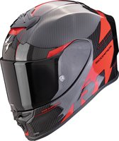 Scorpion Exo R1 Evo Carbon Air Rally Black-Red S - Maat S - Helm