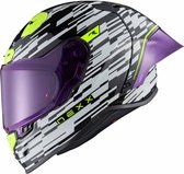 Nexx X.R3R Glitch Racer White Neon XL - Maat XL - Helm