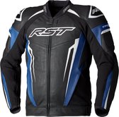 RST Tractech Evo 5 Blue Black White Leather Jacket 52 - Maat - Jas
