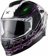 Nexx Y.100R Night Rider White XL - Maat XL - Helm