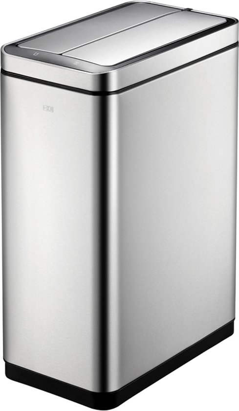 EKO - DeLuxe Phantom Sensor Bin 20+20 liter - Stainless steel Polypropylene - mat RVS - Prullenbak
