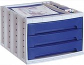 Modulaire archiefkast Archivo 2000 Blauw Grijs polyestyreen Plastic 34 x 30,5 x 21,5 cm