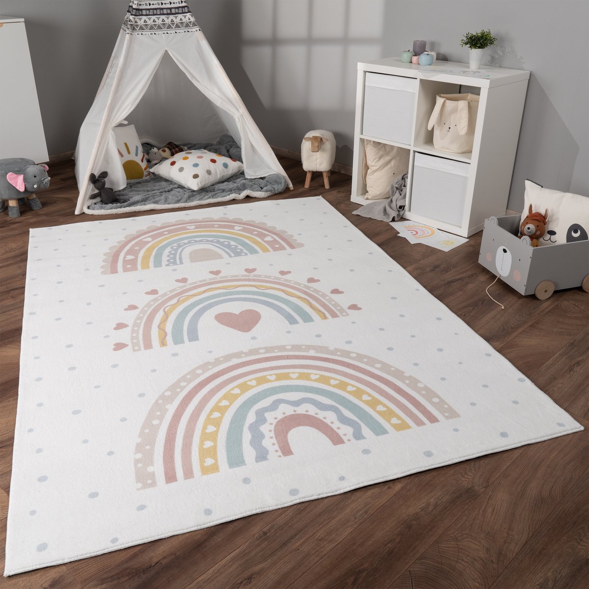 Vintage pastel vloerkleed - Merel in Wonderland Vintage pastel vloerkleed - Merel in Wonderland