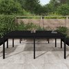 vidaXL Tuintafel 203,5x100x76 cm massief grenenhout zwart