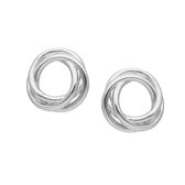 Zilver Oorstekers - Zilveren Oorstekers - Oorbellen Zilver - Silver Triple Circle Earrings - Amona Jewelry