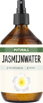 Jasmijnwater 100% Natuurlijk & Puur - 500ml - Jasmijn Hydrolaat Bevat antioxidanten en Terpenen - Geschikt voor Hydratatie van Huid en als Gezichtstoner - Tegen huidirritatie en Huidveroudering - Gebruik als Spray - Puur en Plantaardig Jasmijnwater